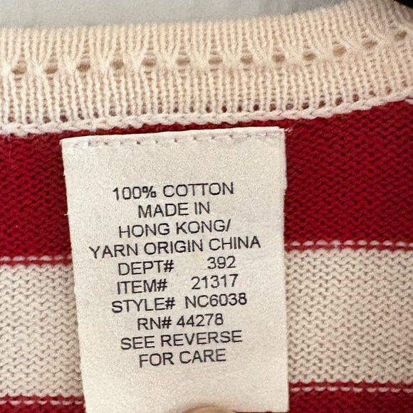 Marisa Canvas Vintage Stars & Stripes Cardigan Sz S - Picture 5 of 6